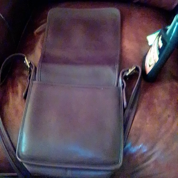 EUC VINTAGE Coach 1998 Tribeca Crossbody - Dark Mahogany Brown Leather - Picture 7 of 9